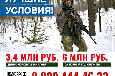 3,4 миллиона рублей – за контракт с Минобороны России в Краснодарском крае