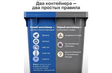 ♻️ С 1 сентября 2026 года во всех 44 муниципалитетах Краснодарского края начнёт действовать двухпоточный сбор отходов