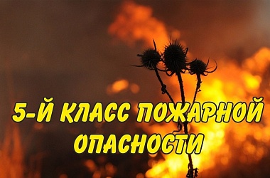Экстренное предупреждение! Ожидается чрезвычайная пожароопасность!