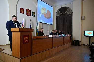 Глава города Ейска Денис Квитовский отчитался о своей работе и деятельности администрации за 2025 год